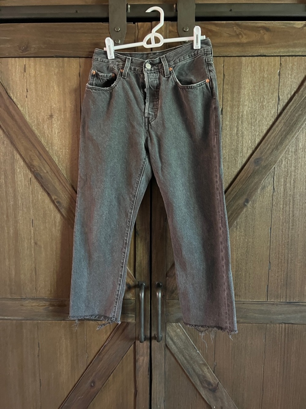 Levi's Women's Blackwashed Cropped Ankle Jeans
